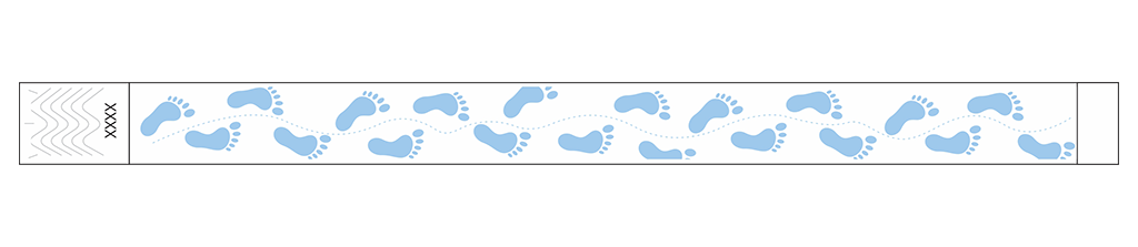 Footprint - 3/4" Tyvek® Wristbands