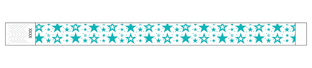 Galaxy Stars - 3/4" Tyvek® Wristbands