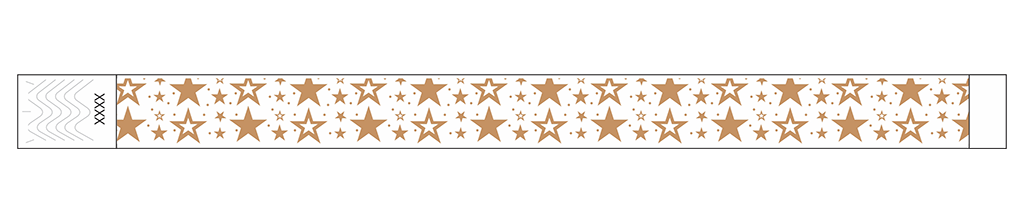 Galaxy Stars - 3/4" Tyvek® Wristbands