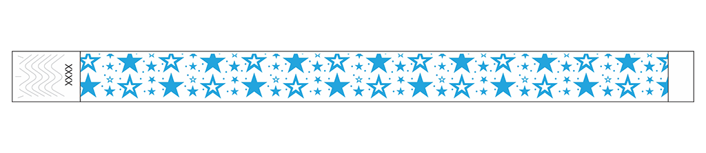 Galaxy Stars - 3/4" Tyvek® Wristbands