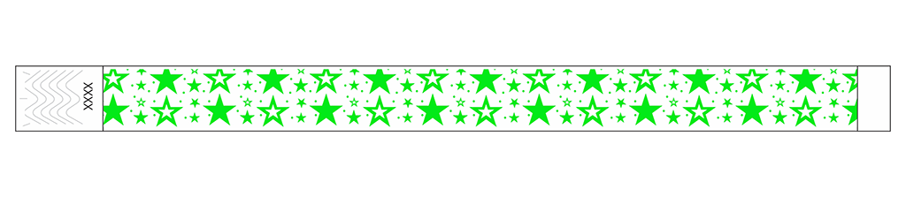 Galaxy Stars - 3/4" Tyvek® Wristbands