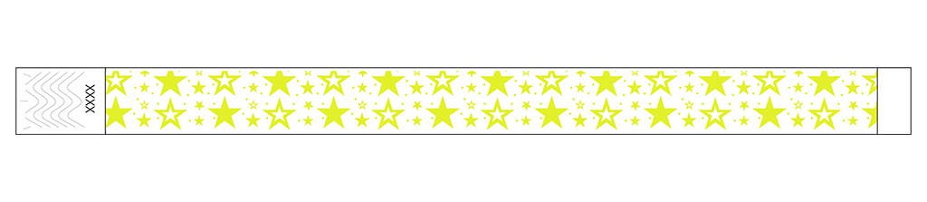 Galaxy Stars - 3/4" Tyvek® Wristbands