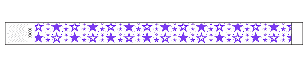 Galaxy Stars - 3/4" Tyvek® Wristbands
