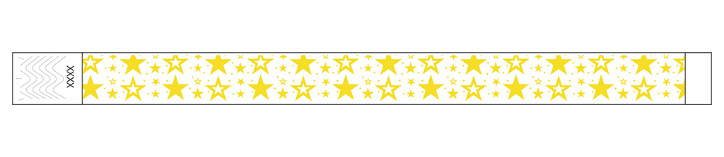 Galaxy Stars - 3/4" Tyvek® Wristbands