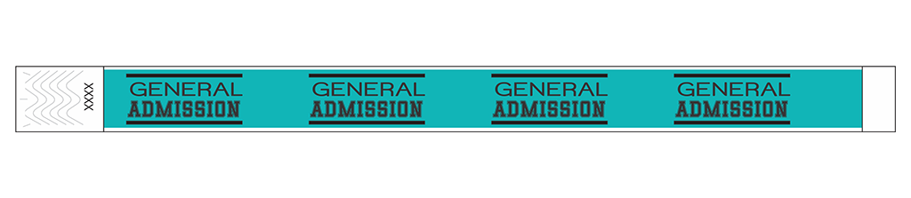General Admission Classic - 3/4" Tyvek® Wristbands