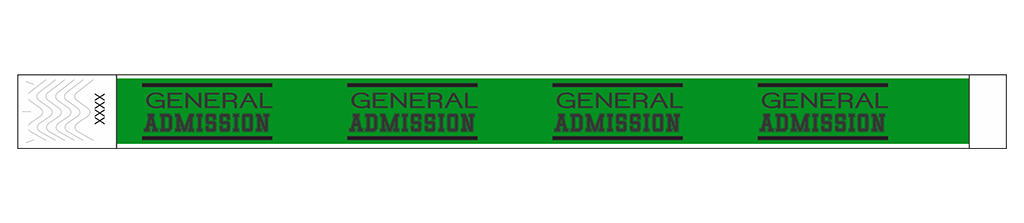 General Admission Classic - 3/4" Tyvek® Wristbands