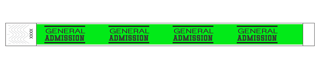 General Admission Classic - 3/4" Tyvek® Wristbands