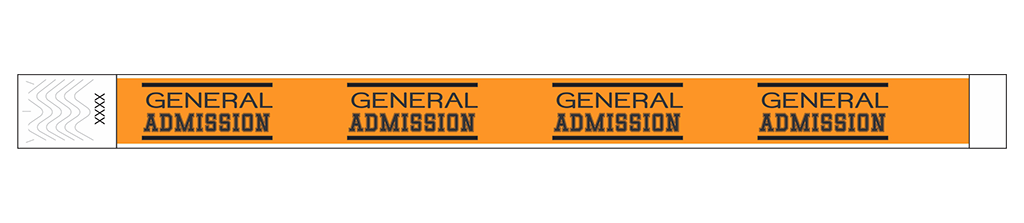 General Admission Classic - 3/4" Tyvek® Wristbands