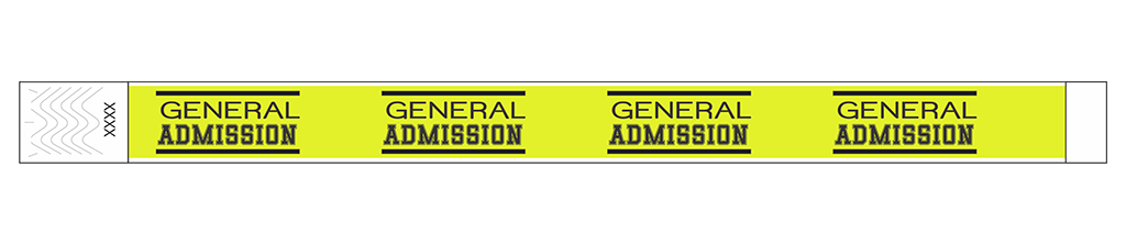 General Admission Classic - 3/4" Tyvek® Wristbands