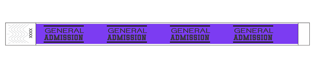General Admission Classic - 3/4" Tyvek® Wristbands
