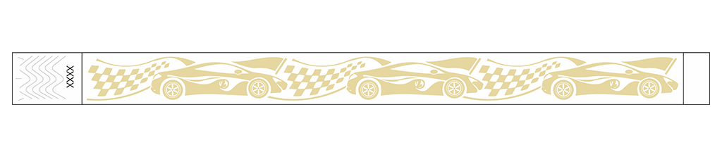 Grand Prix Racecar - 3/4" Tyvek® Wristbands