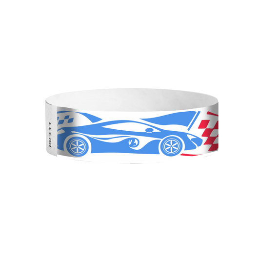 Grand Prix full-colour racecar Tyvek wristbands Canada – racing theme wristbands for parties and track events