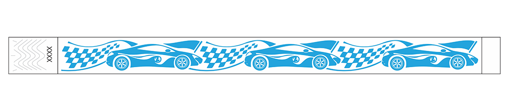 Grand Prix Racecar - 3/4" Tyvek® Wristbands