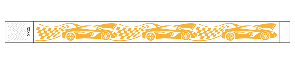 Grand Prix Racecar - 3/4" Tyvek® Wristbands