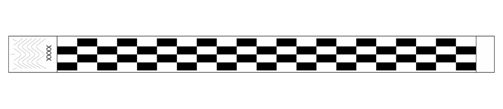 Gridlock Stripes - 3/4" Tyvek® Wristbands