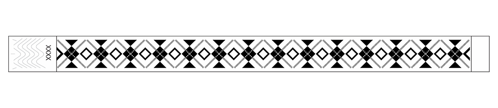 Interlaced Diamonds - 3/4" Tyvek® Wristbands