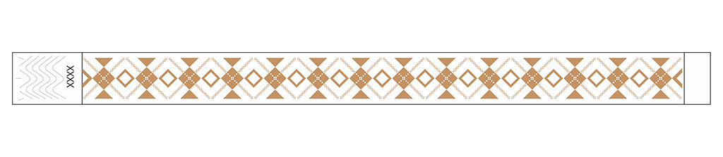 Interlaced Diamonds - 3/4" Tyvek® Wristbands