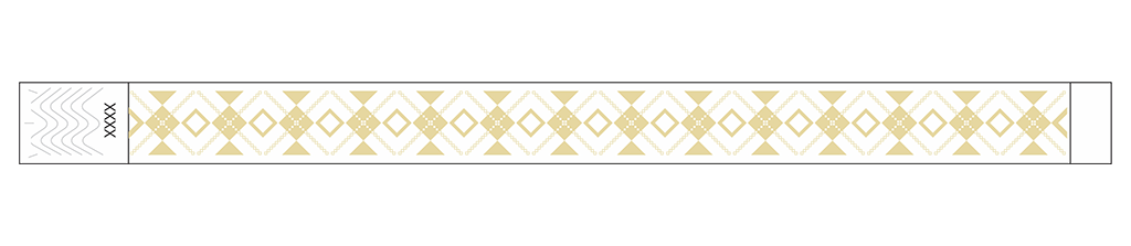 Interlaced Diamonds - 3/4" Tyvek® Wristbands