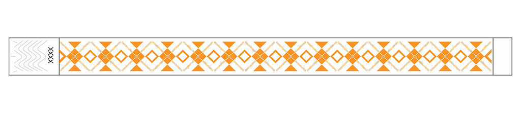 Interlaced Diamonds - 3/4" Tyvek® Wristbands