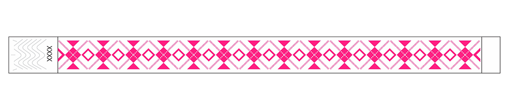 Interlaced Diamonds - 3/4" Tyvek® Wristbands