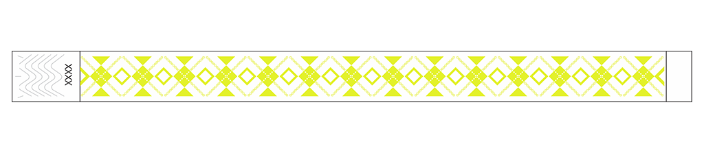 Interlaced Diamonds - 3/4" Tyvek® Wristbands