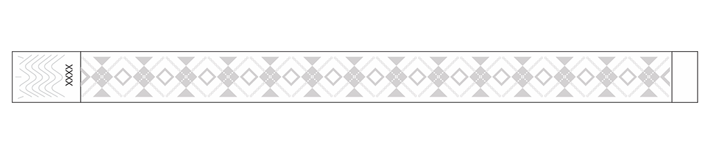 Interlaced Diamonds - 3/4" Tyvek® Wristbands