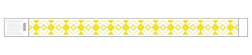Interlaced Diamonds - 3/4" Tyvek® Wristbands