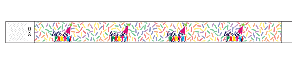 Party Invitation - 3/4" Tyvek® Wristbands