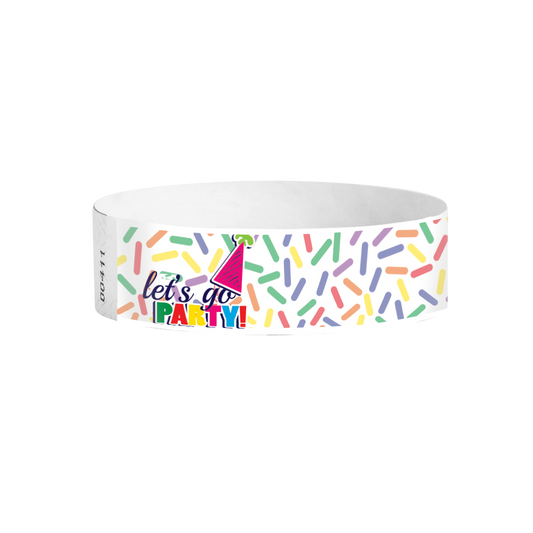 Party Invitation Tyvek wristbands Canada – confetti-style event wristbands for birthdays and celebrations
