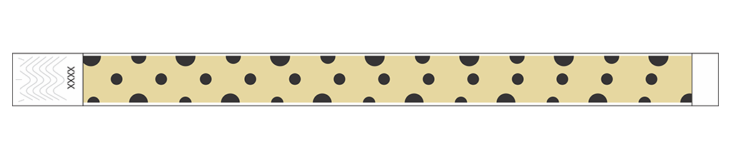 Polka Dots - 3/4" Tyvek® Wristbands