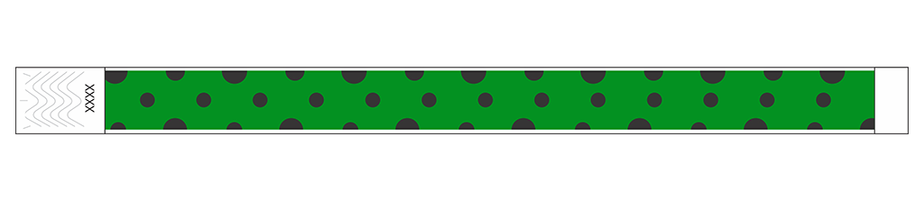 Polka Dots - 3/4" Tyvek® Wristbands