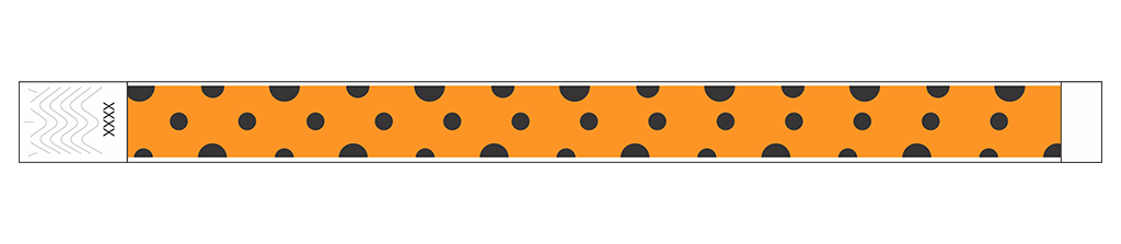 Polka Dots - 3/4" Tyvek® Wristbands