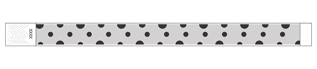 Polka Dots - 3/4" Tyvek® Wristbands