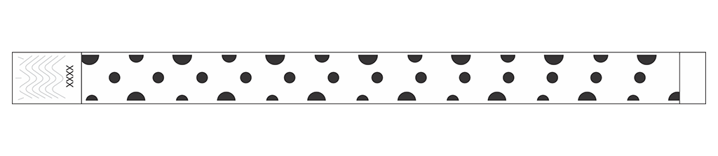 Polka Dots - 3/4" Tyvek® Wristbands
