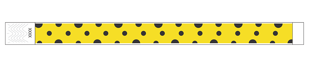 Polka Dots - 3/4" Tyvek® Wristbands