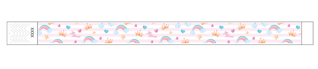 Princess - 3/4" Tyvek® Wristbands