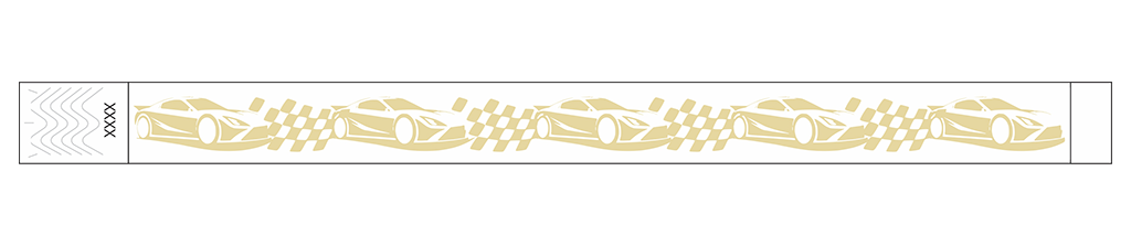 Race Day Racecar - 3/4" Tyvek® Wristbands