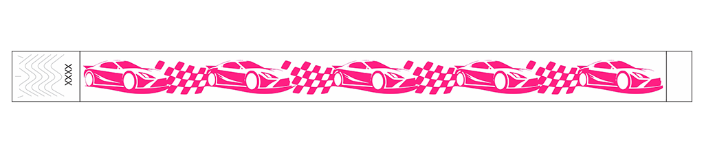 Race Day Racecar - 3/4" Tyvek® Wristbands