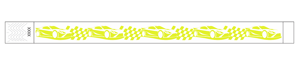 Race Day Racecar - 3/4" Tyvek® Wristbands