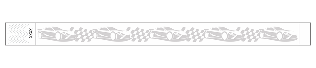 Race Day Racecar - 3/4" Tyvek® Wristbands