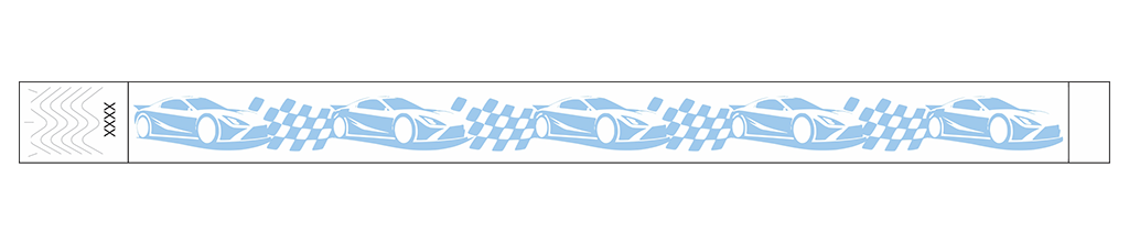 Race Day Racecar - 3/4" Tyvek® Wristbands