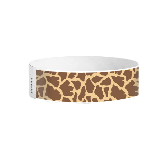 Savanna Tyvek wristbands Canada – giraffe-spot pattern wristbands for themed events