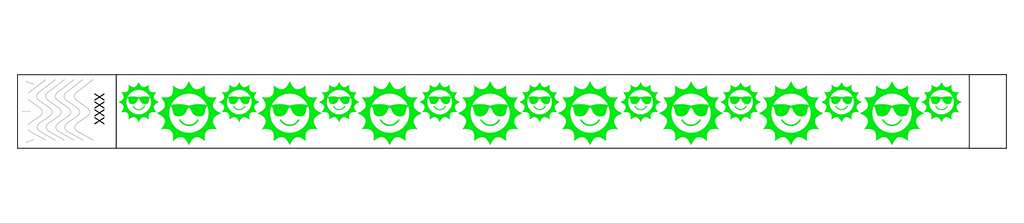 Sunfaces - 3/4" Tyvek® Wristbands