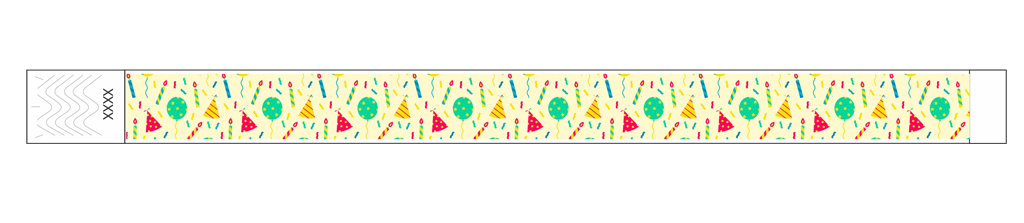 Throwback Party - 3/4" Tyvek® Wristbands