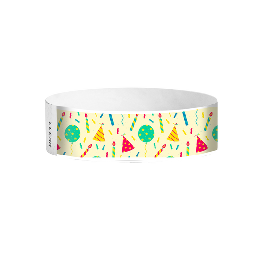 Throwback Party Tyvek wristbands Canada – retro full-colour event bands for parties and festivals