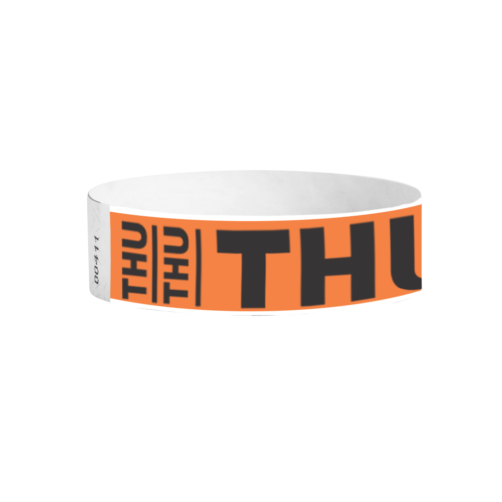 Thursday Tyvek wristbands Canada – weekday wristbands for events and crowd management
