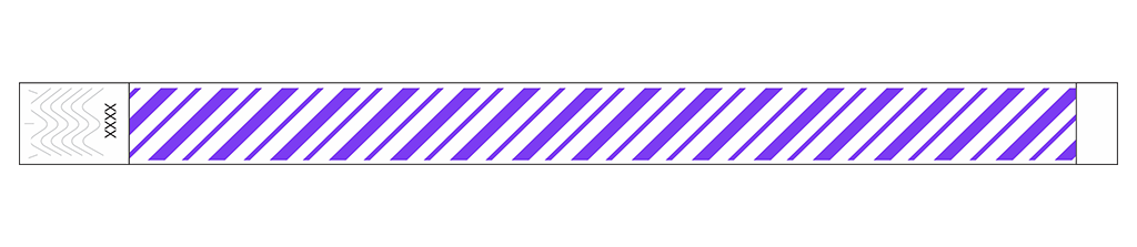 Velocity Stripes - 3/4" Tyvek® Wristbands
