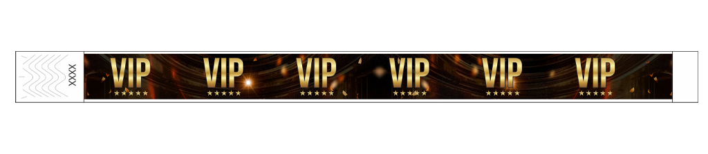 VIP Luxe Gold Sparkle - 3/4" Tyvek® Wristbands