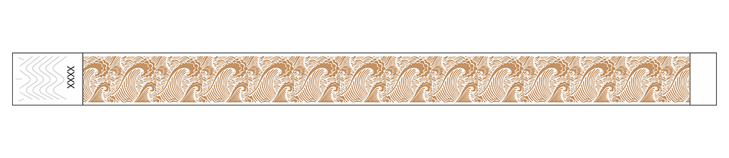 Waves - 3/4" Tyvek® Wristbands