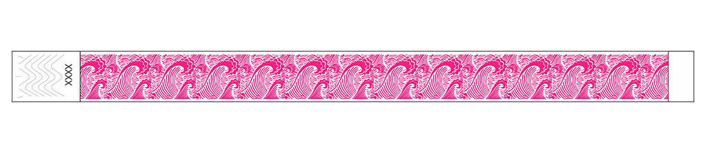 Waves - 3/4" Tyvek® Wristbands